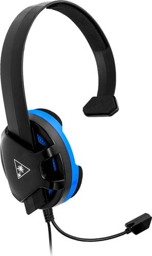 Turtle Beach - Recon Chat Wired Mono Gaming Headset for PS4, PS4 Pro - Black/Blue