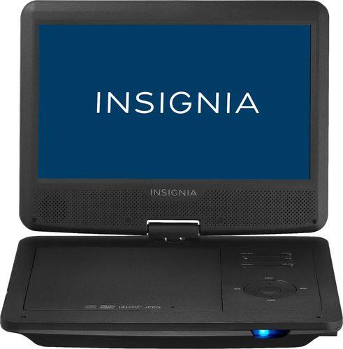 Insignia™ - 10" Portable DVD Player with Swivel Screen - Black