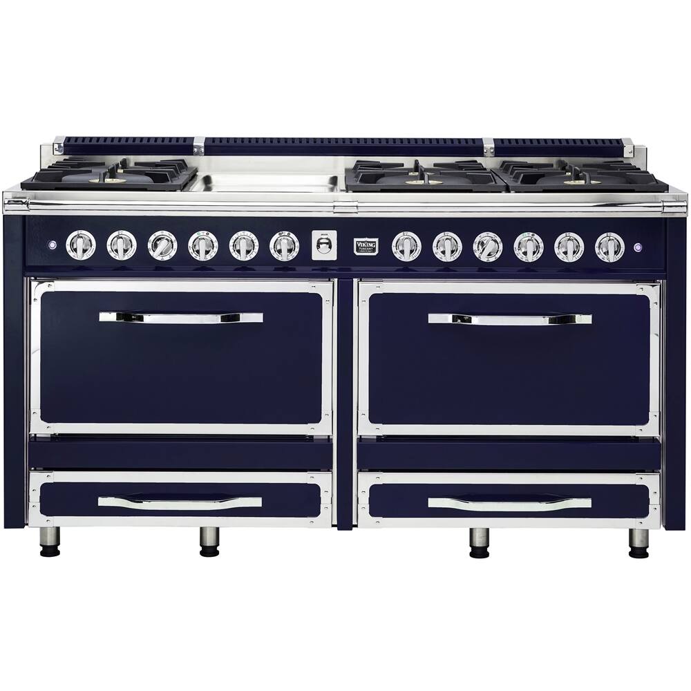 Viking Freestanding Double Oven Dual Fuel Convection Range Dark