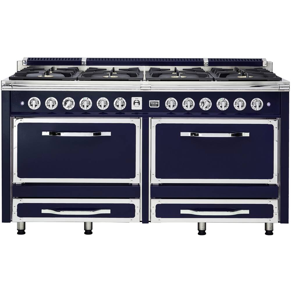 Viking Freestanding Double Oven Dual Fuel Convection Range Dark