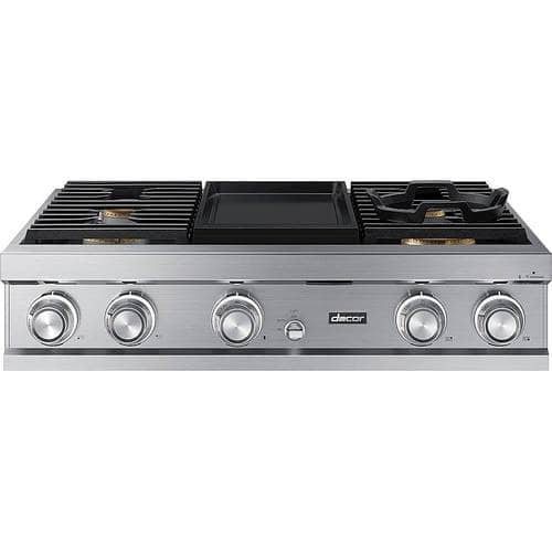 Dacor - Modernist 36" Built-In Gas Cooktop - Stainless steel - Front_Standard