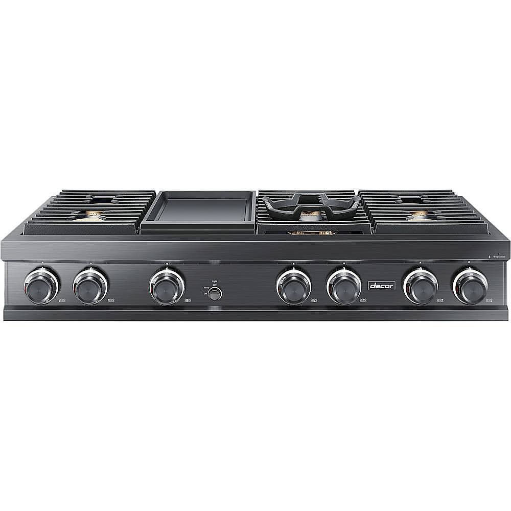 Gas Cooktops Rangetops Pacific S Dacor Modernist 48 Built In Gas Cooktop Graphite Stainless Steel