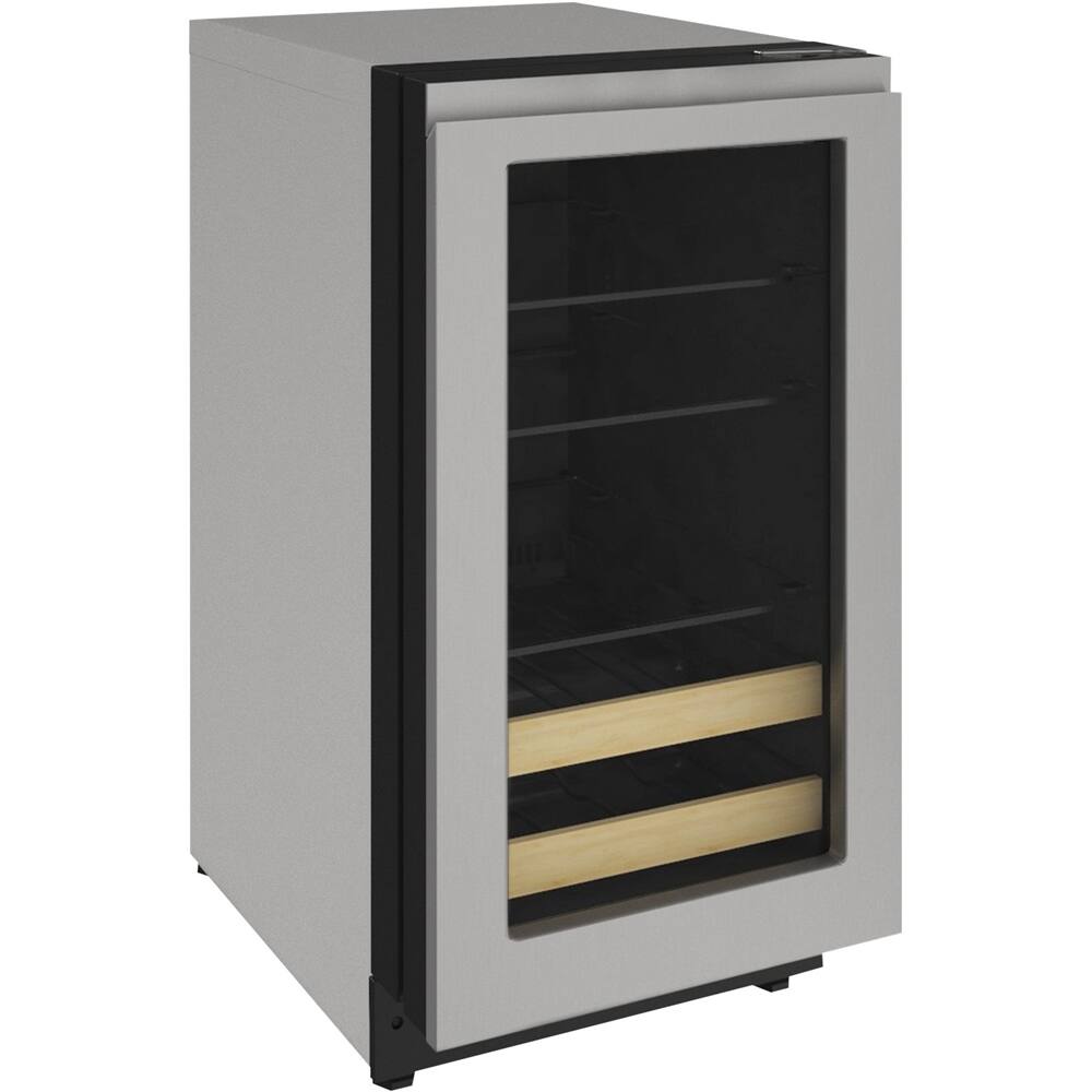 U-Line - 2000 Series 7-Bottle Built-In Wine Refrigerator - Gray - Front_Zoom