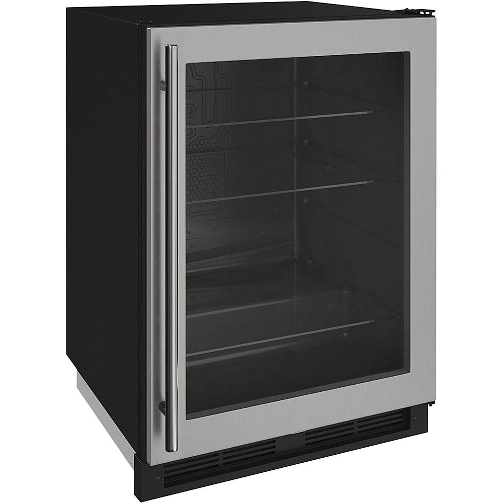 U-Line - 1000 Series 5.4 Cu. Ft. Built-In Mini Fridge - Stainless - Front_Zoom