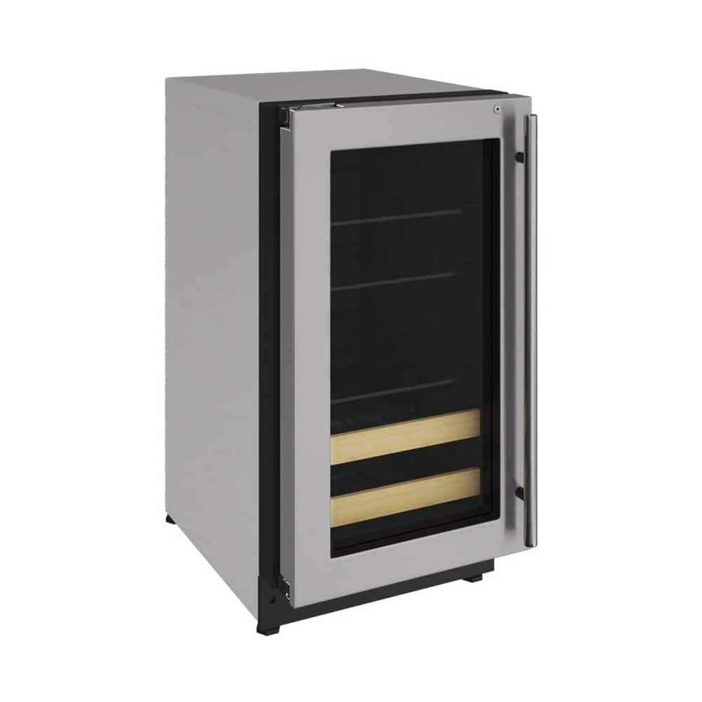 U-Line - 2000 Series 7-Bottle Built-In Wine Refrigerator - Stainless steel - Front_Zoom