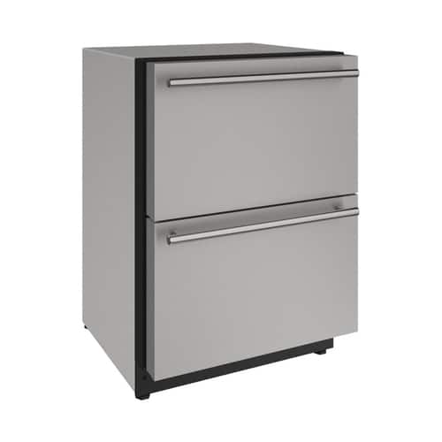 U-Line - 2000 Series 4.9 Cu. Ft. Built-In Mini Fridge - Stainless - Front_Standard