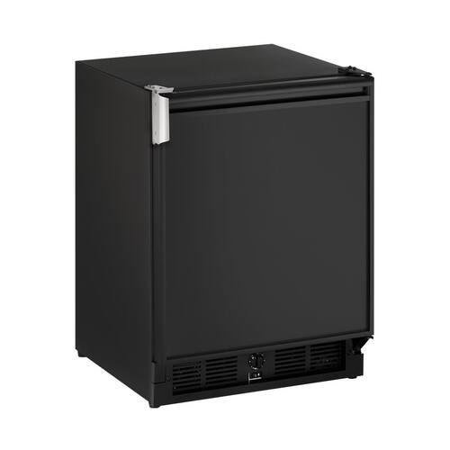 U-Line - Marine Series Built-In Mini Fridge - Black - Front_Standard