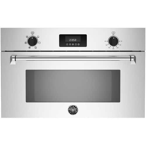 Bertazzoni - Master Series 1.3 Cu. Ft. Built-In Microwave - Stainless steel - Front_Standard