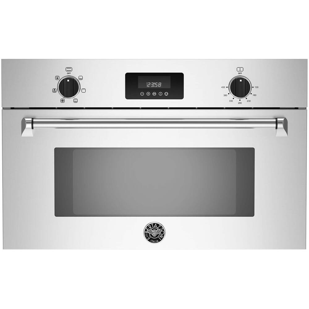Bertazzoni - Master Series 1.3 Cu. Ft. Built-In Microwave - Stainless steel - Front_Zoom