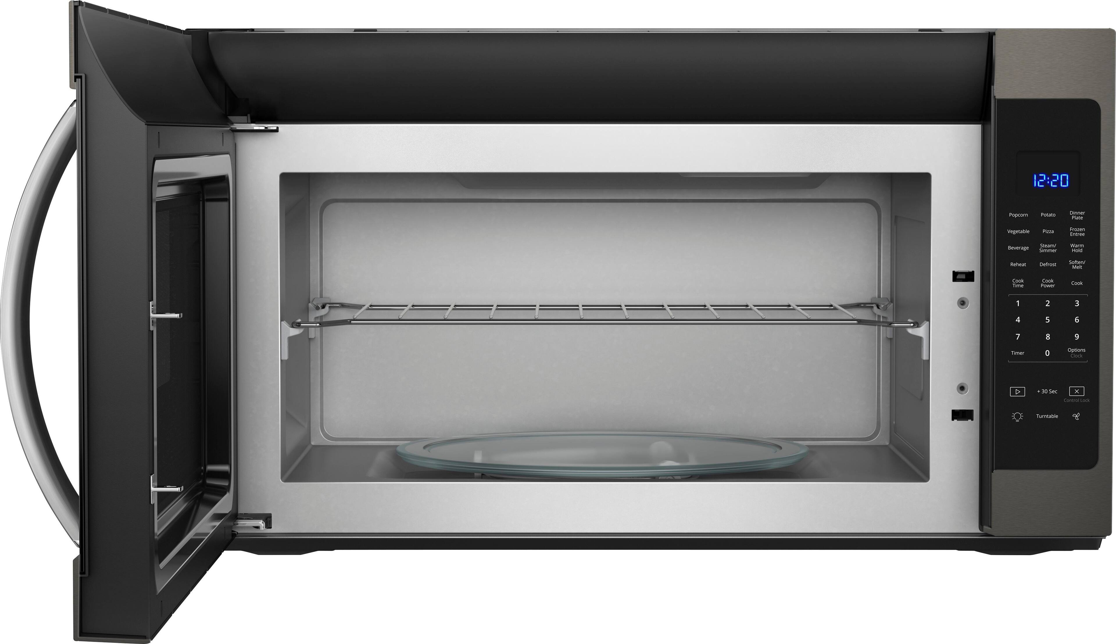 Whirlpool - 2.1 Cu. Ft. Over-the-Range Microwave with Sensor Cooking - Black stainless steel - Alt_View_Standard_12