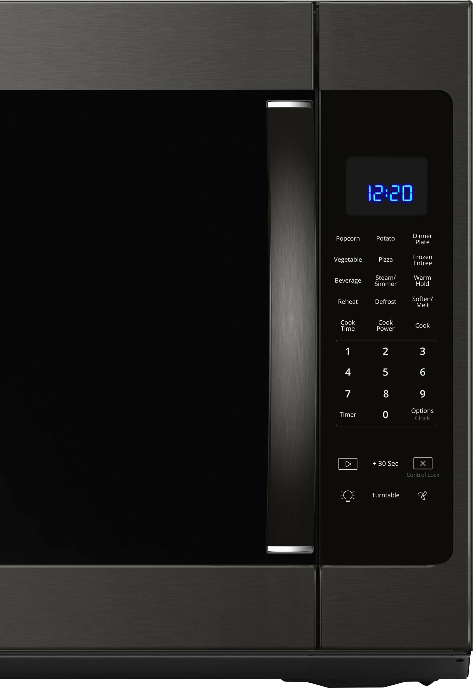 Whirlpool - 2.1 Cu. Ft. Over-the-Range Microwave with Sensor Cooking - Black stainless steel - Alt_View_Standard_1