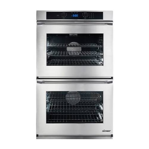 Dacor - Renaissance 26.9" Built-In Double Electric Convection Wall Oven - Glass White - Front_Standard
