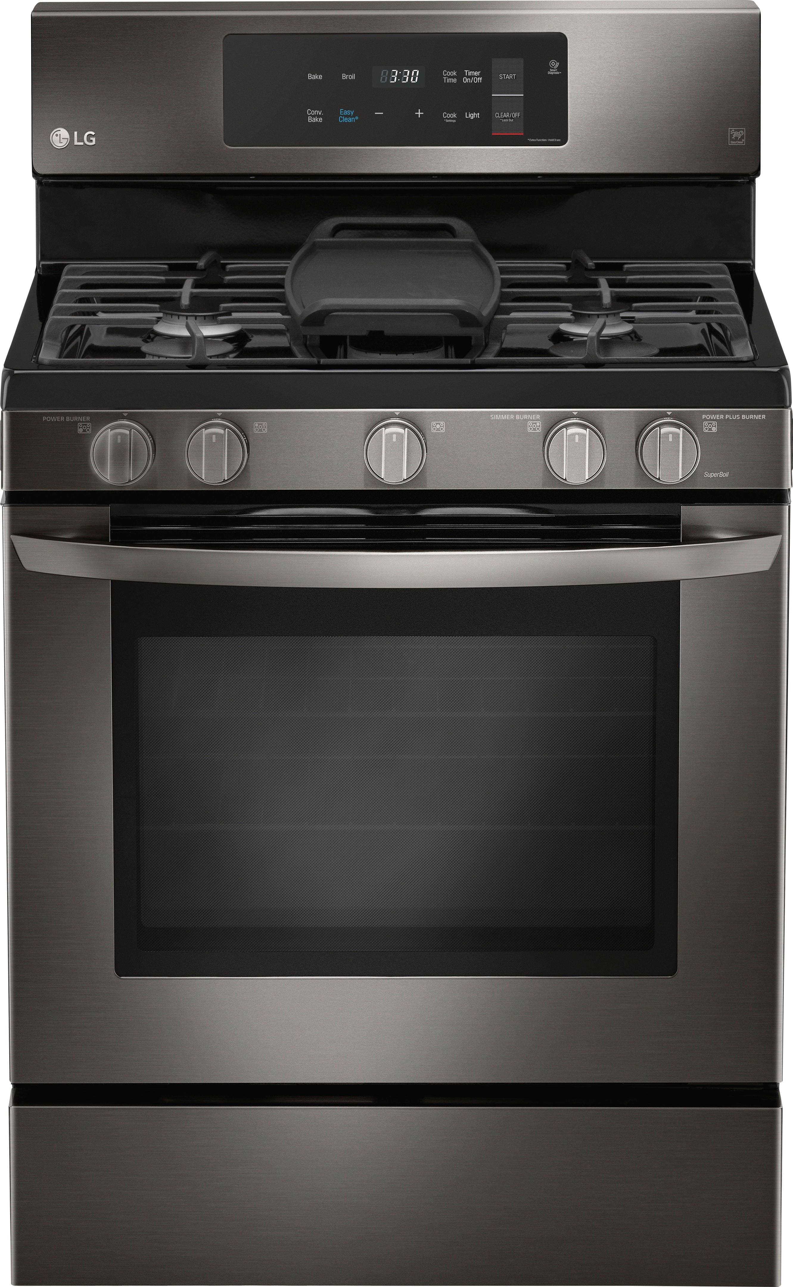 Gas Ranges In Kitchen Liances Pacific S Ft Freestanding Gas Convection Range Black Stainless Steel