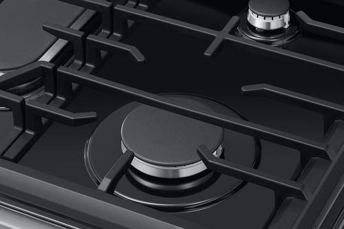 Samsung - 5.8 Cu. Ft. Self-cleaning Freestanding Gas Convection Range - Fingerprint Resistant Black Stainless Steel - Alt_View_Standard_12