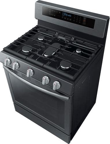 Samsung - 5.8 Cu. Ft. Self-cleaning Freestanding Gas Convection Range - Fingerprint Resistant Black Stainless Steel - Alt_View_Standard_17