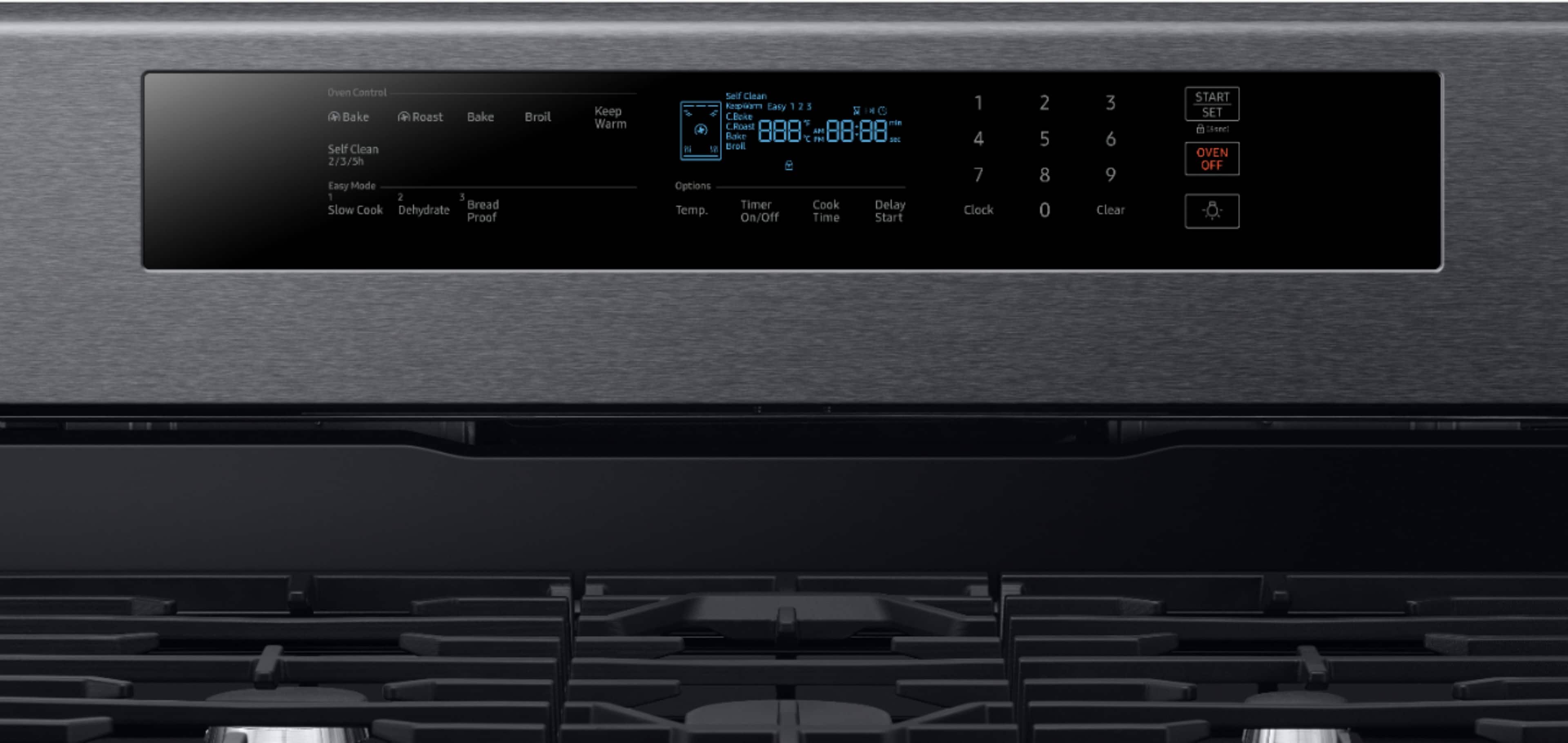 Samsung - 5.8 Cu. Ft. Self-cleaning Freestanding Gas Convection Range - Fingerprint Resistant Black Stainless Steel - Alt_View_Standard_2