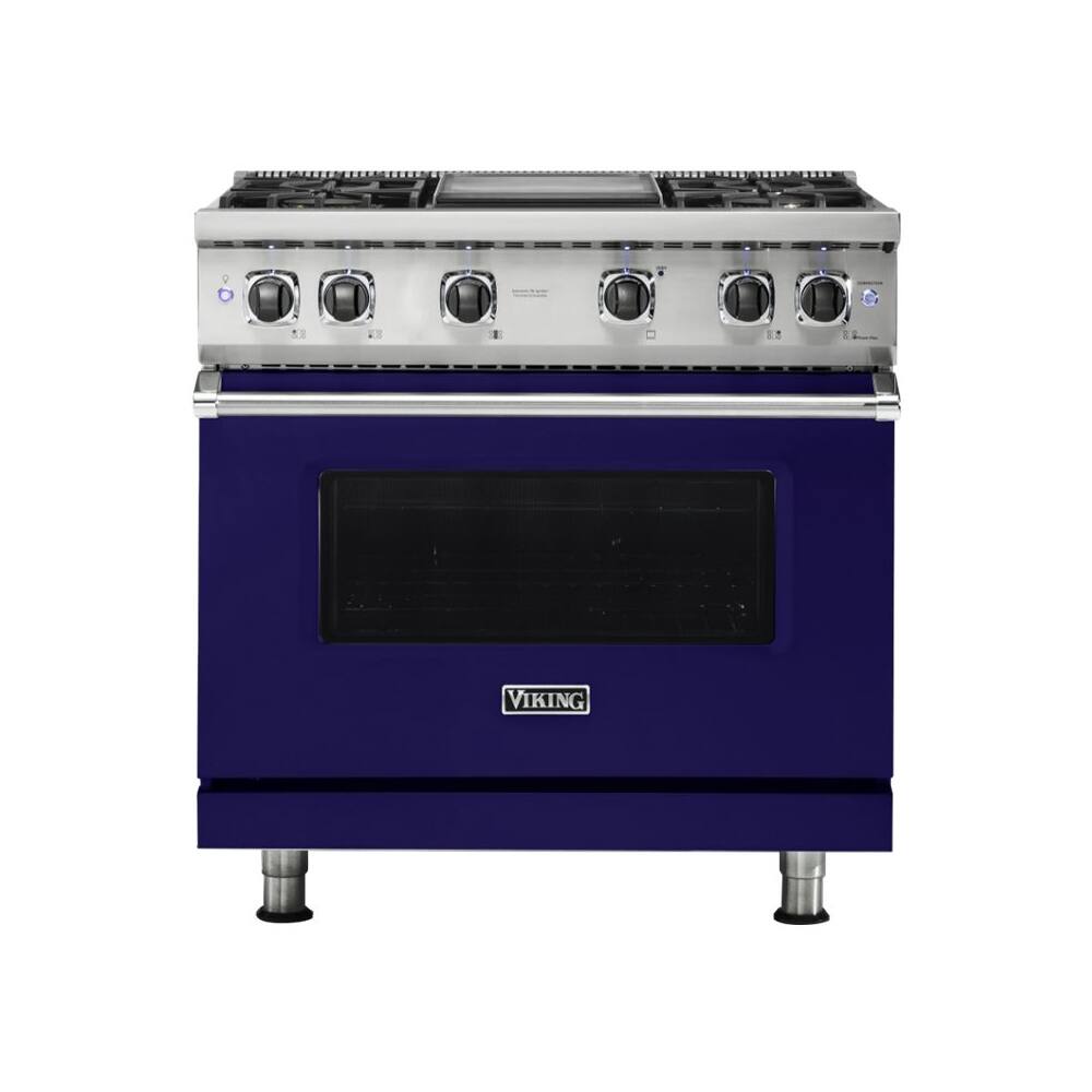 Viking 5.1 Cu. Ft. Freestanding Gas Convection Range Burgundy at
