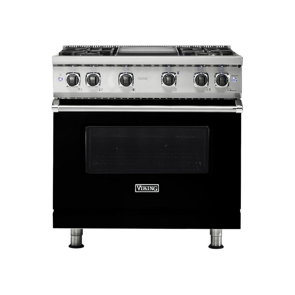 Viking 5.1 Cu. Ft. Freestanding Gas Convection Range Black at