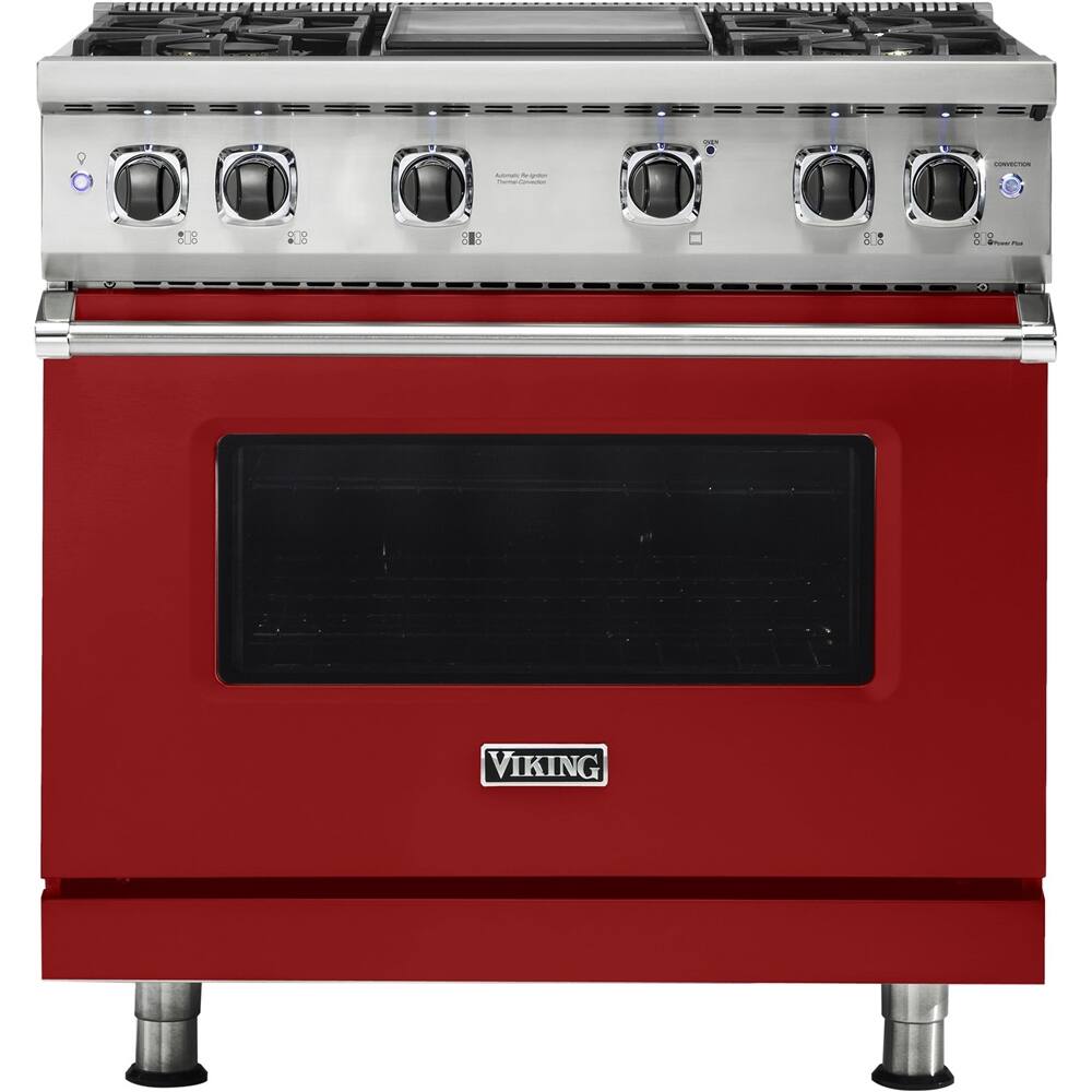Viking 5.1 Cu. Ft. Freestanding Gas Convection Range Apple Red at