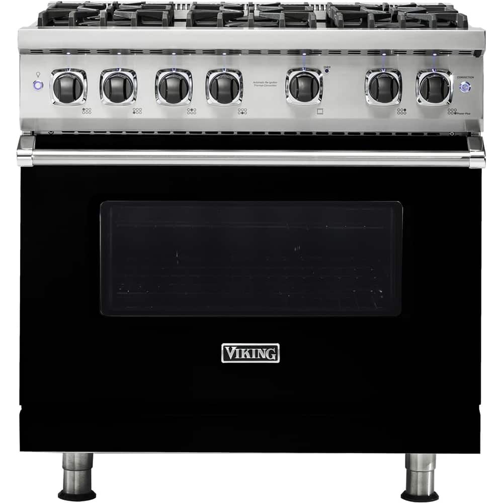Viking 5.1 Cu. Ft. Freestanding Gas Convection Range Black at