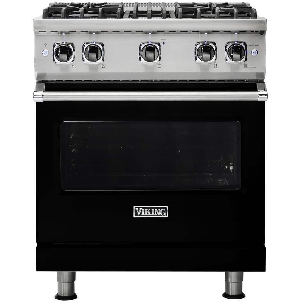 Viking 4.0 Cu. Ft. Freestanding Gas Convection Range Black at