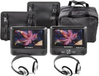 Dynex - 7" Portable DVD Player with Dual Screens - Multi