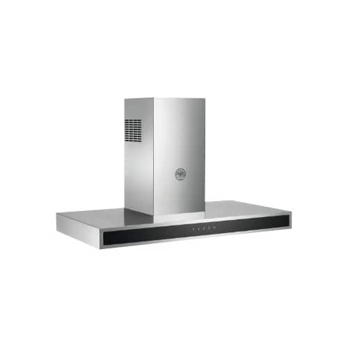 Bertazzoni - Design Series 31" Convertible Range Hood - Stainless Steel And Black Glass - Front_Standard