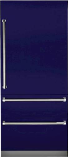 Viking - Professional 7 Series 20 Cu. Ft. Bottom-Freezer Built-In Refrigerator - Cobalt Blue - Front_Standard