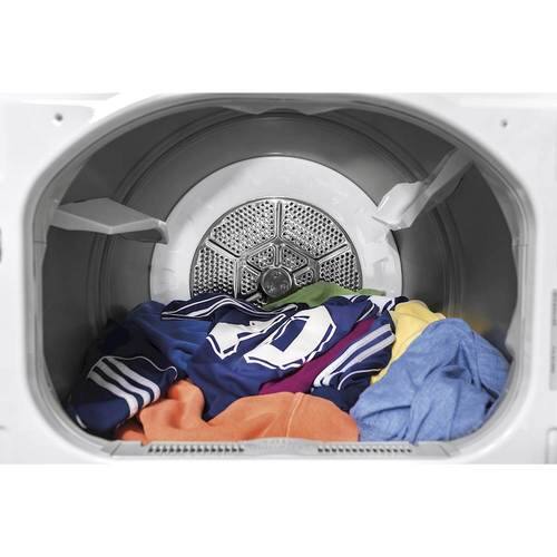 GE - 7.4 Cu. Ft. 14-Cycle Electric Dryer with Steam - White on White/Silver - Alt_View_Standard_14