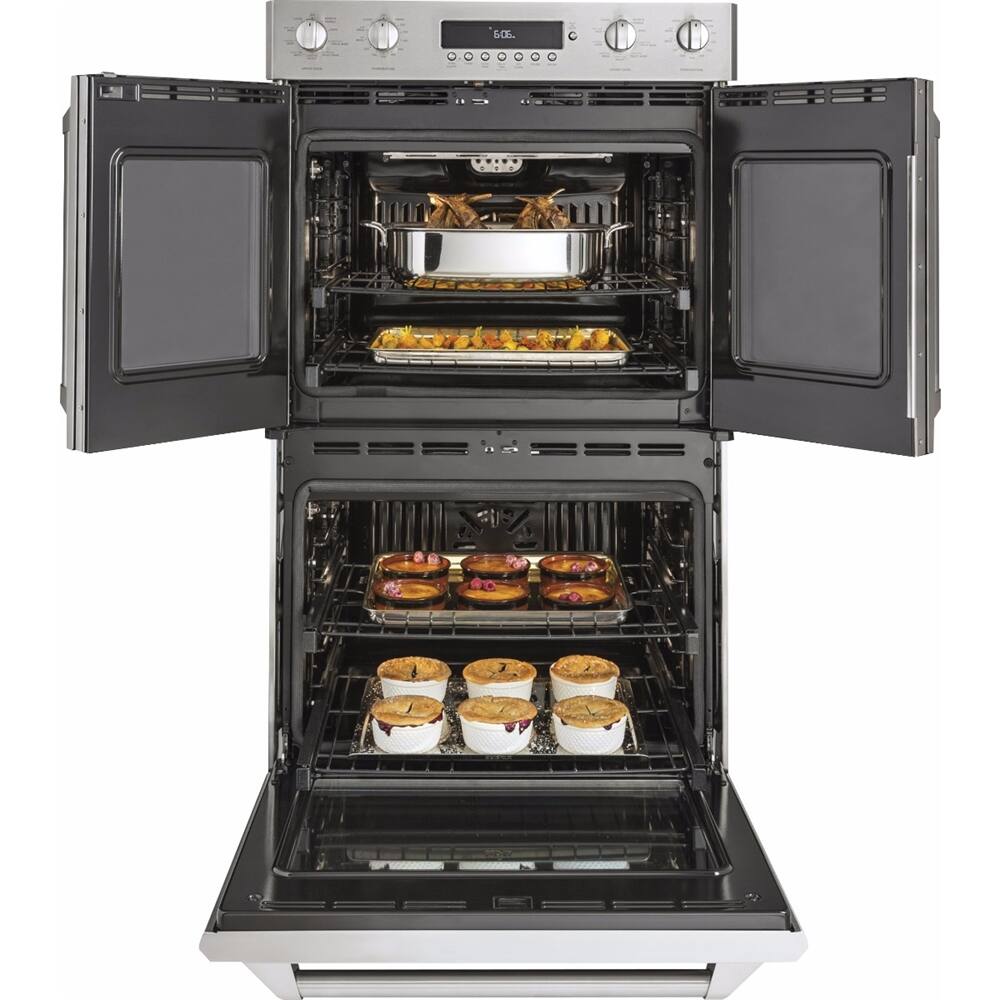 Monogram - 29.8" Built-In Double Electric Convection Wall Oven - Stainless steel - Alt_View_Standard_2