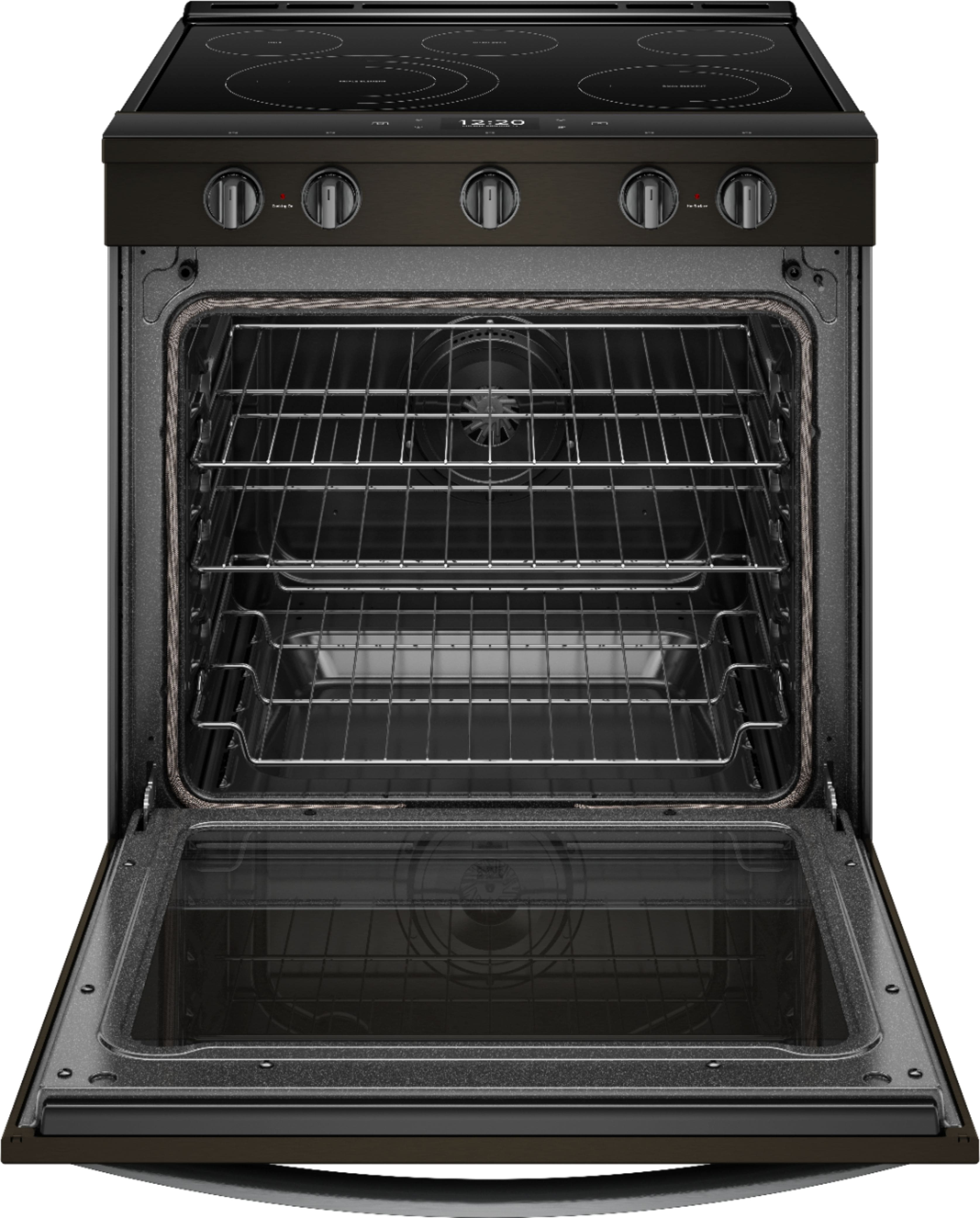 Whirlpool - 6.4 Cu. Ft. Self-Cleaning Slide-In Electric Convection Range - Black stainless steel - Alt_View_Standard_11
