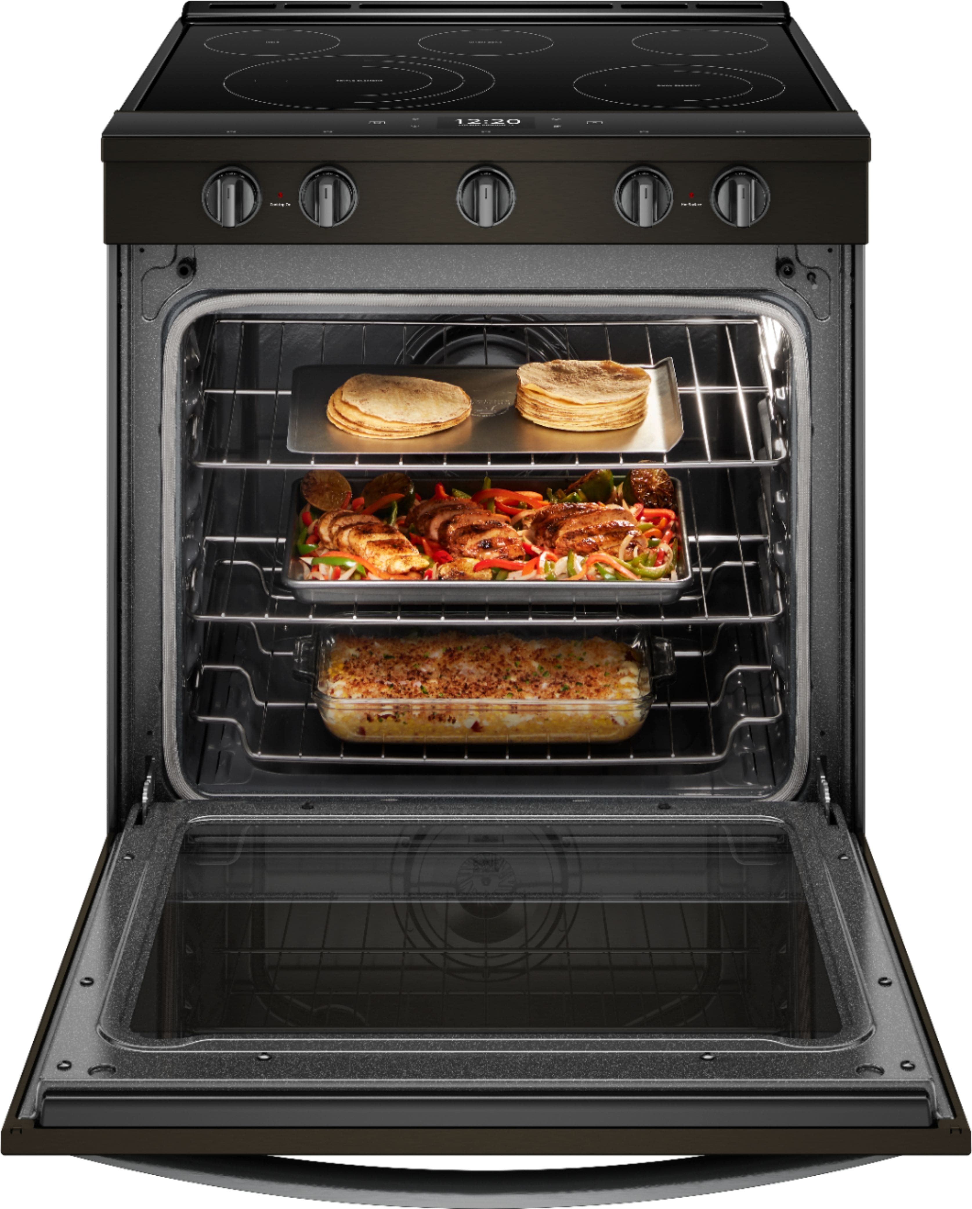 Whirlpool - 6.4 Cu. Ft. Self-Cleaning Slide-In Electric Convection Range - Black stainless steel - Alt_View_Standard_12