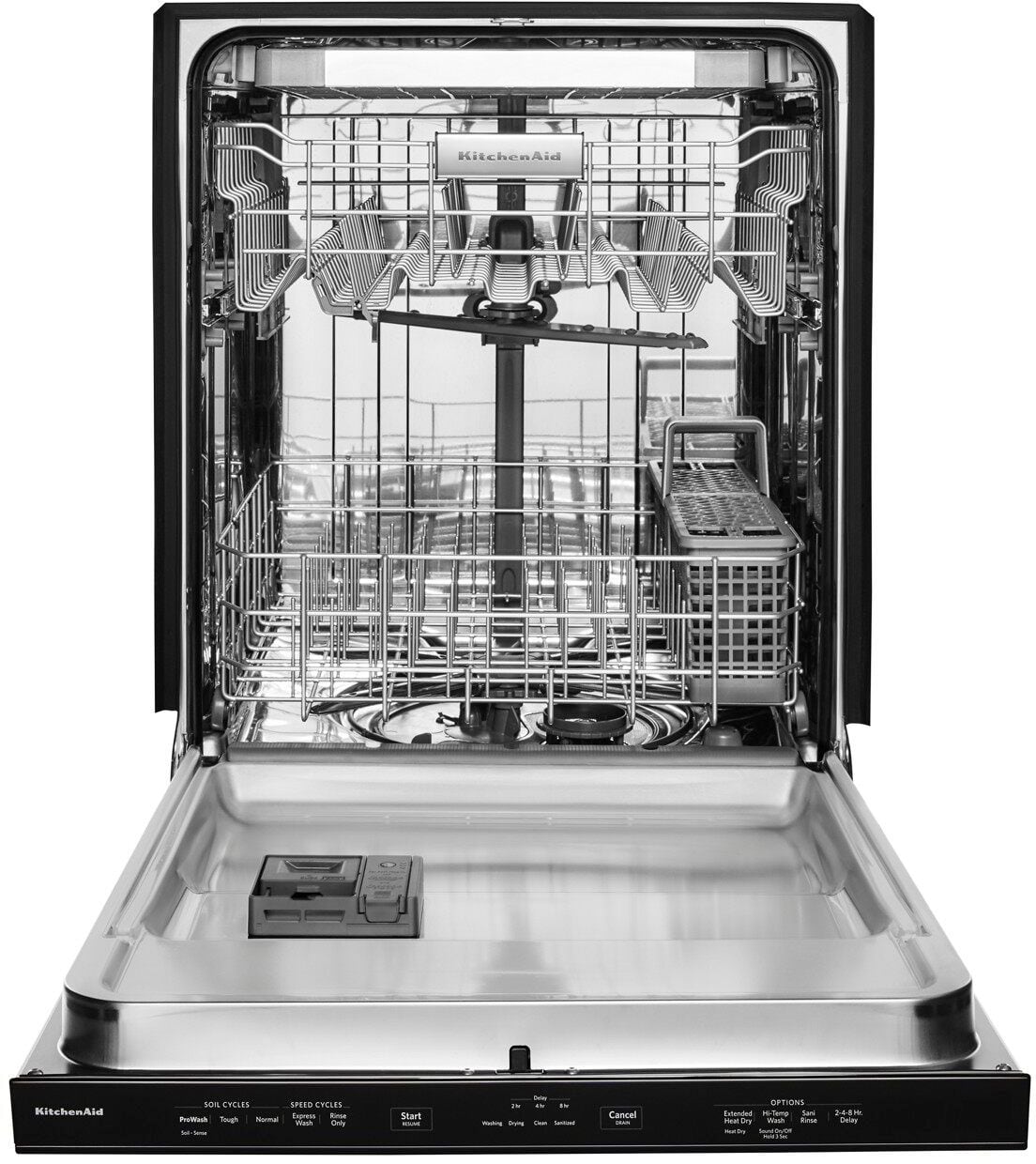 KitchenAid - 24" Built-In Dishwasher - Black stainless steel - Alt_View_Standard_12