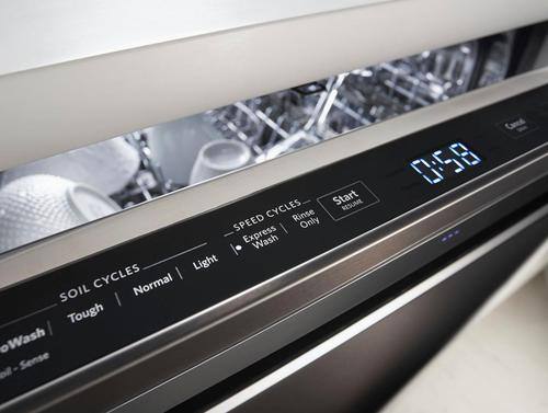 KitchenAid - 24" Built-In Dishwasher - Black stainless steel - Alt_View_Standard_1