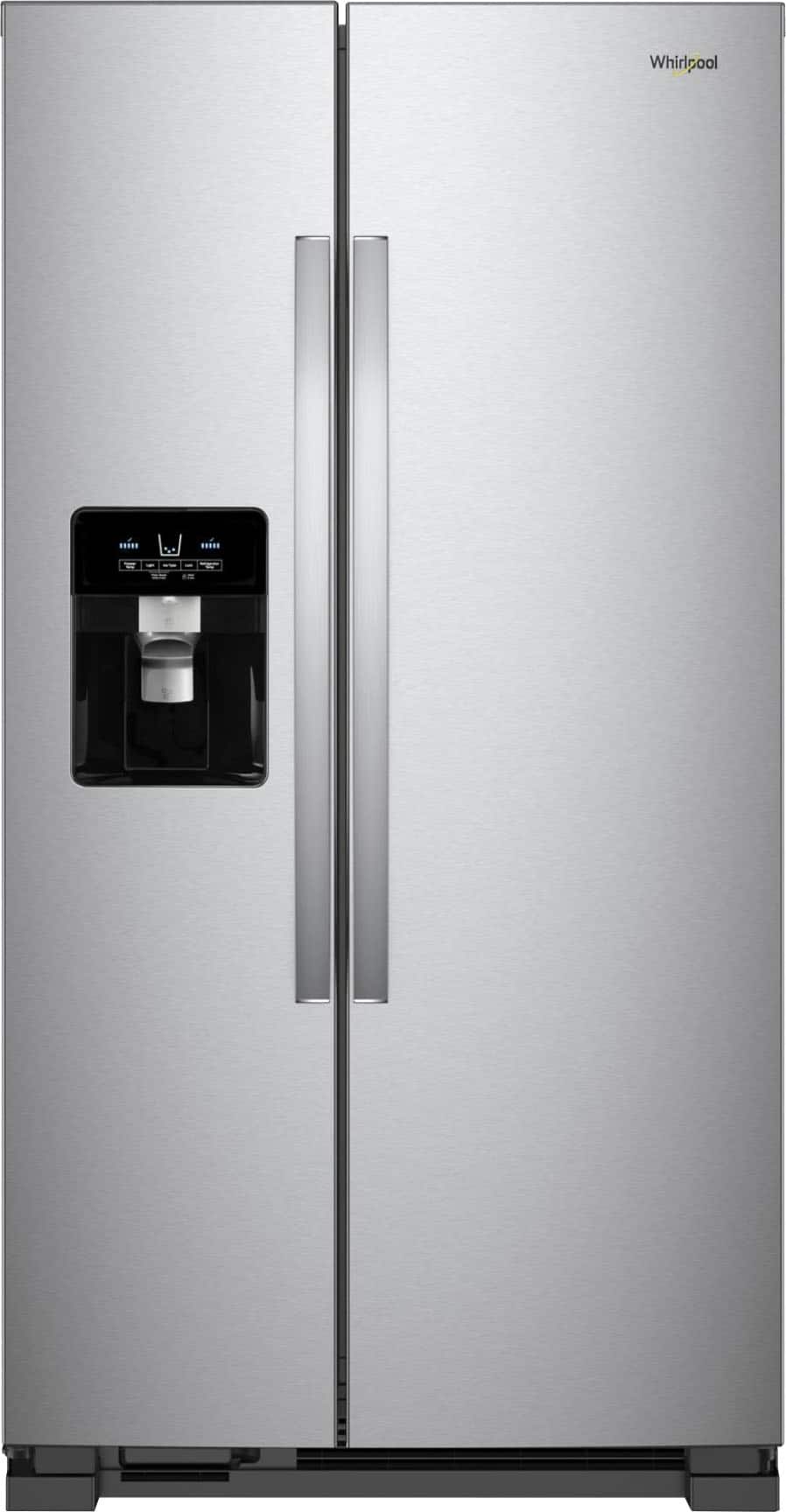 Whirlpool 24.6 Cu. Ft. SidebySide Refrigerator Stainless steel at