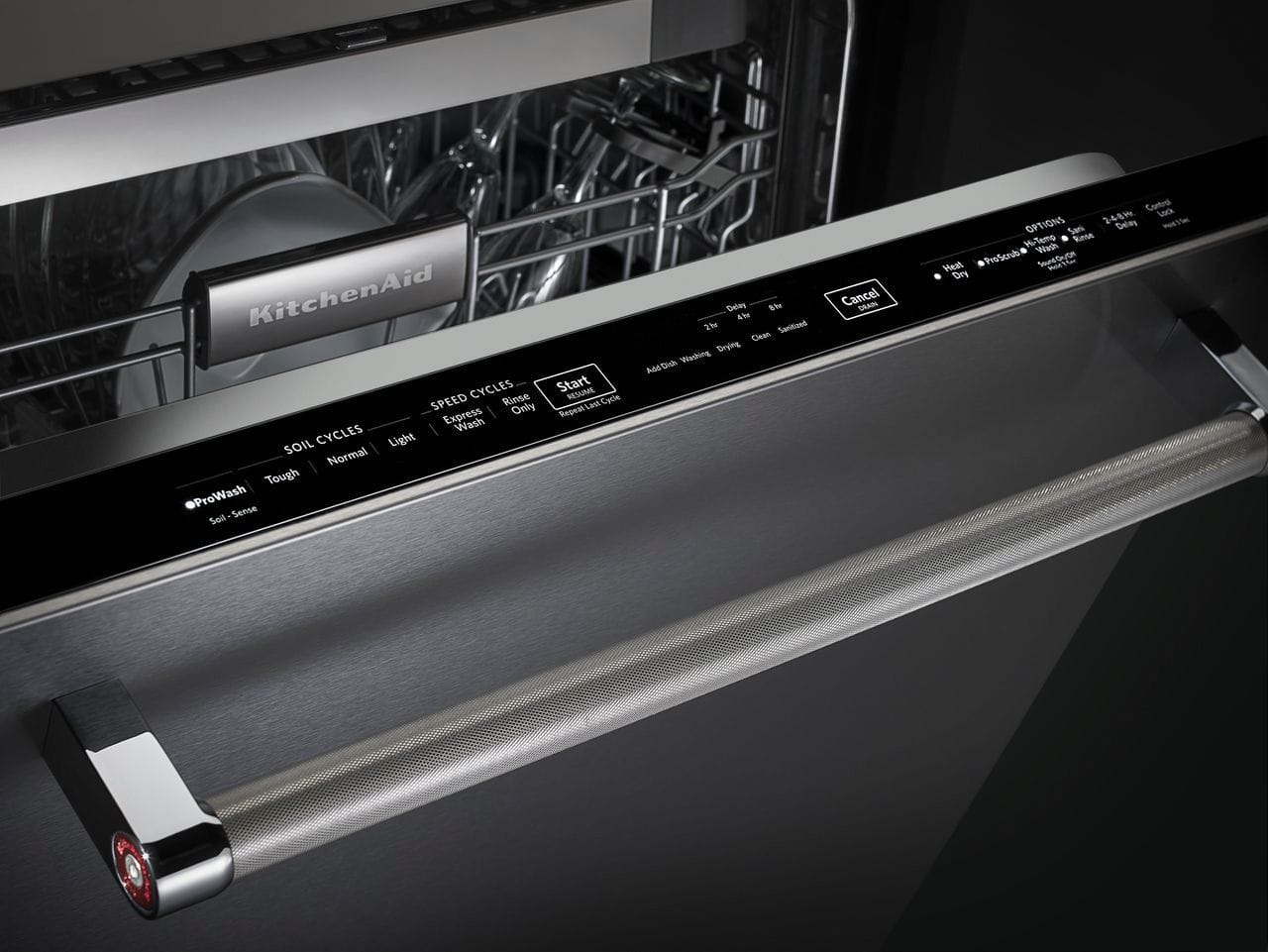 KitchenAid - 24" Built-In Dishwasher - Stainless steel - Alt_View_Standard_13