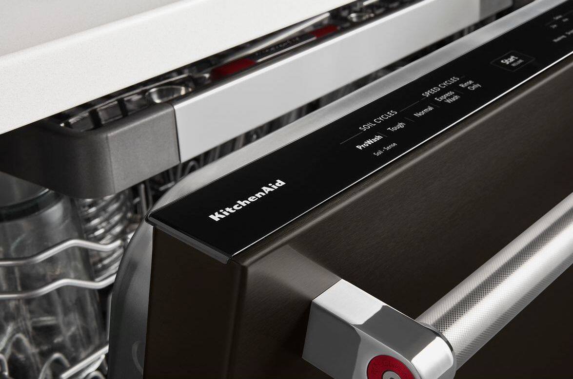 KitchenAid - 24" Built-In Dishwasher - Black stainless steel - Alt_View_Standard_1