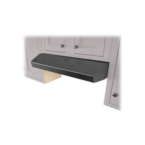 Zephyr - Essentials Breeze II 36" Convertible Range Hood - Black stainless steel - Front_Standard