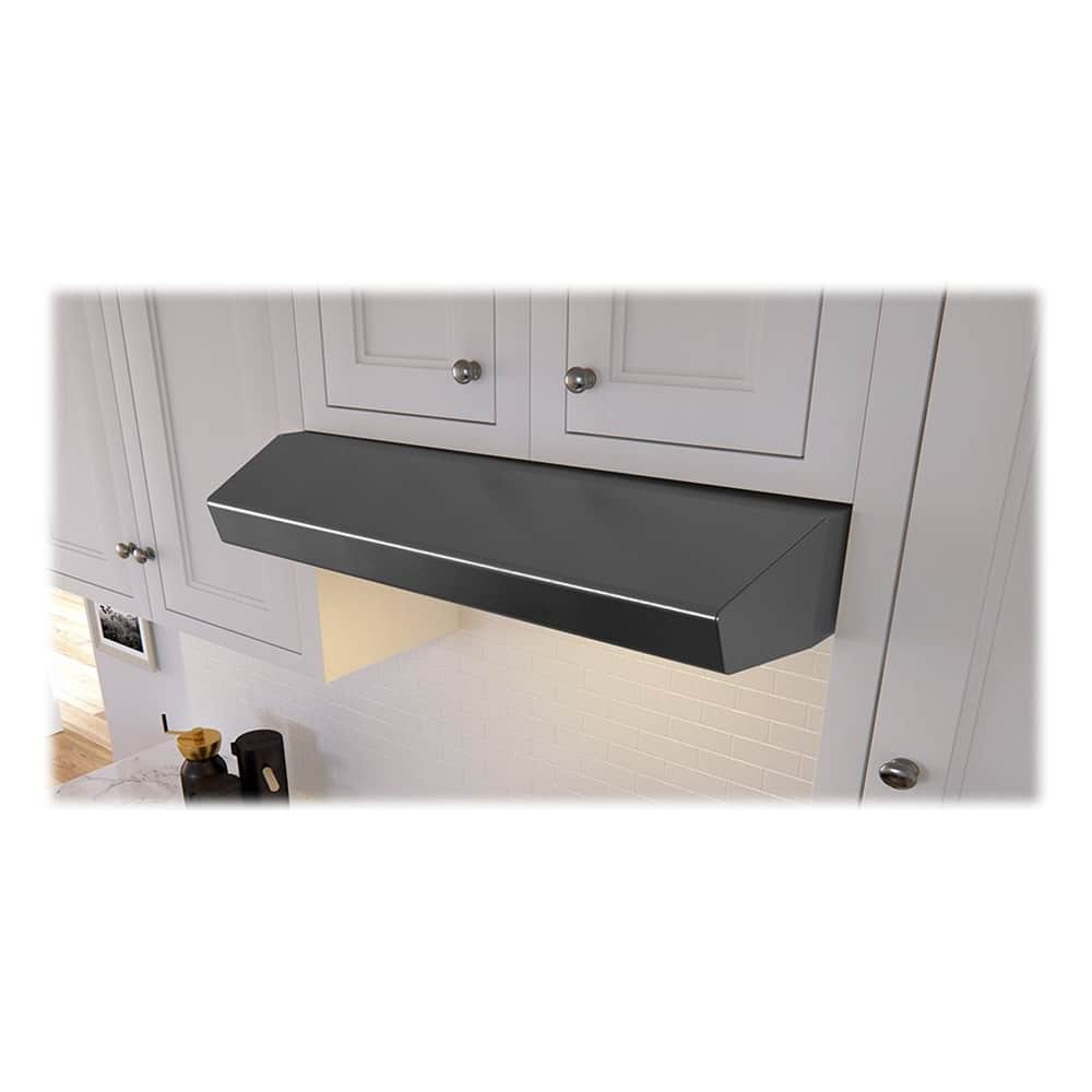 Zephyr - Essentials Breeze II 36" Convertible Range Hood - Black stainless steel - Alt_View_Standard_11