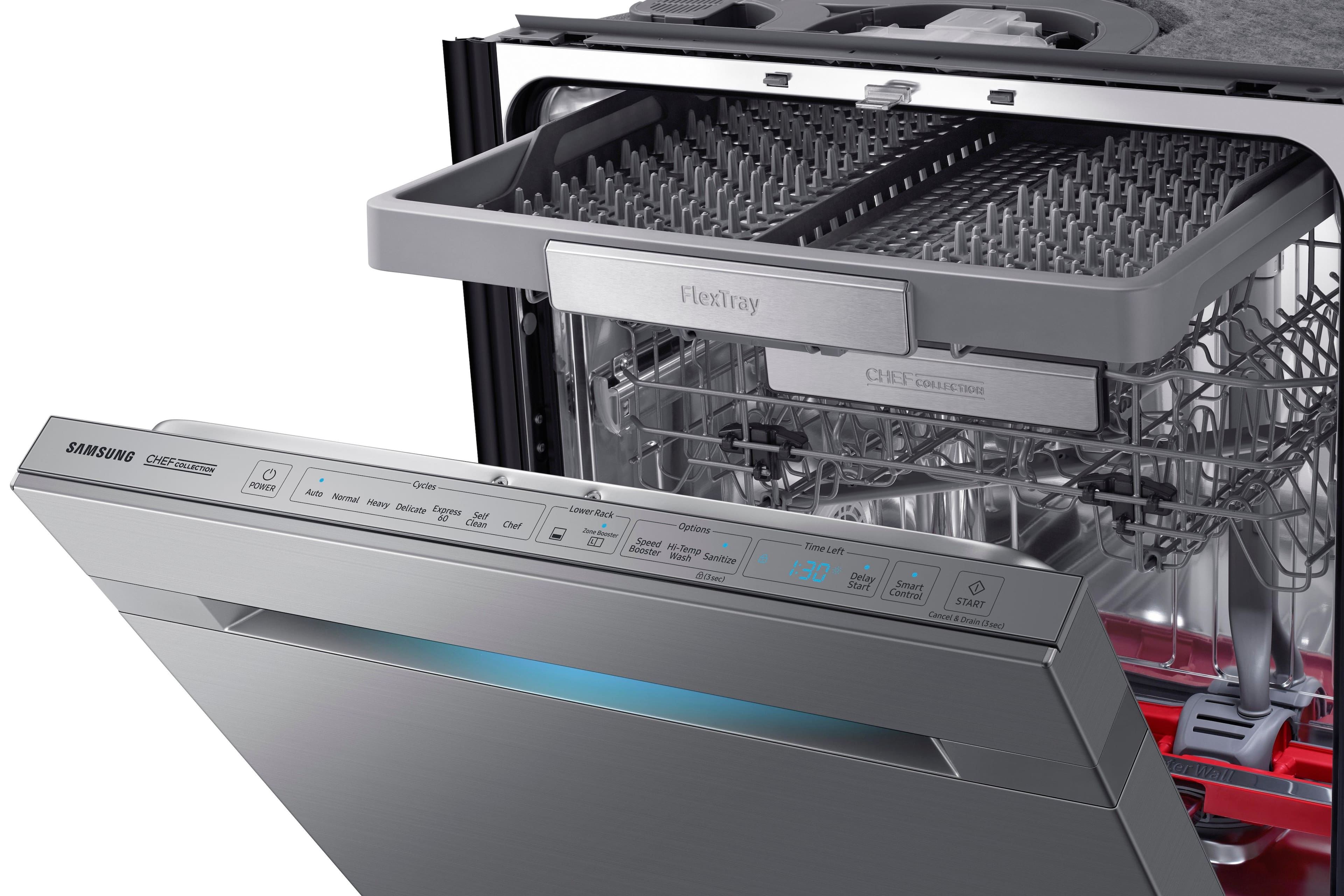 Samsung - Chef Collection WaterWall Dishwasher - Stainless steel - Alt_View_Standard_16