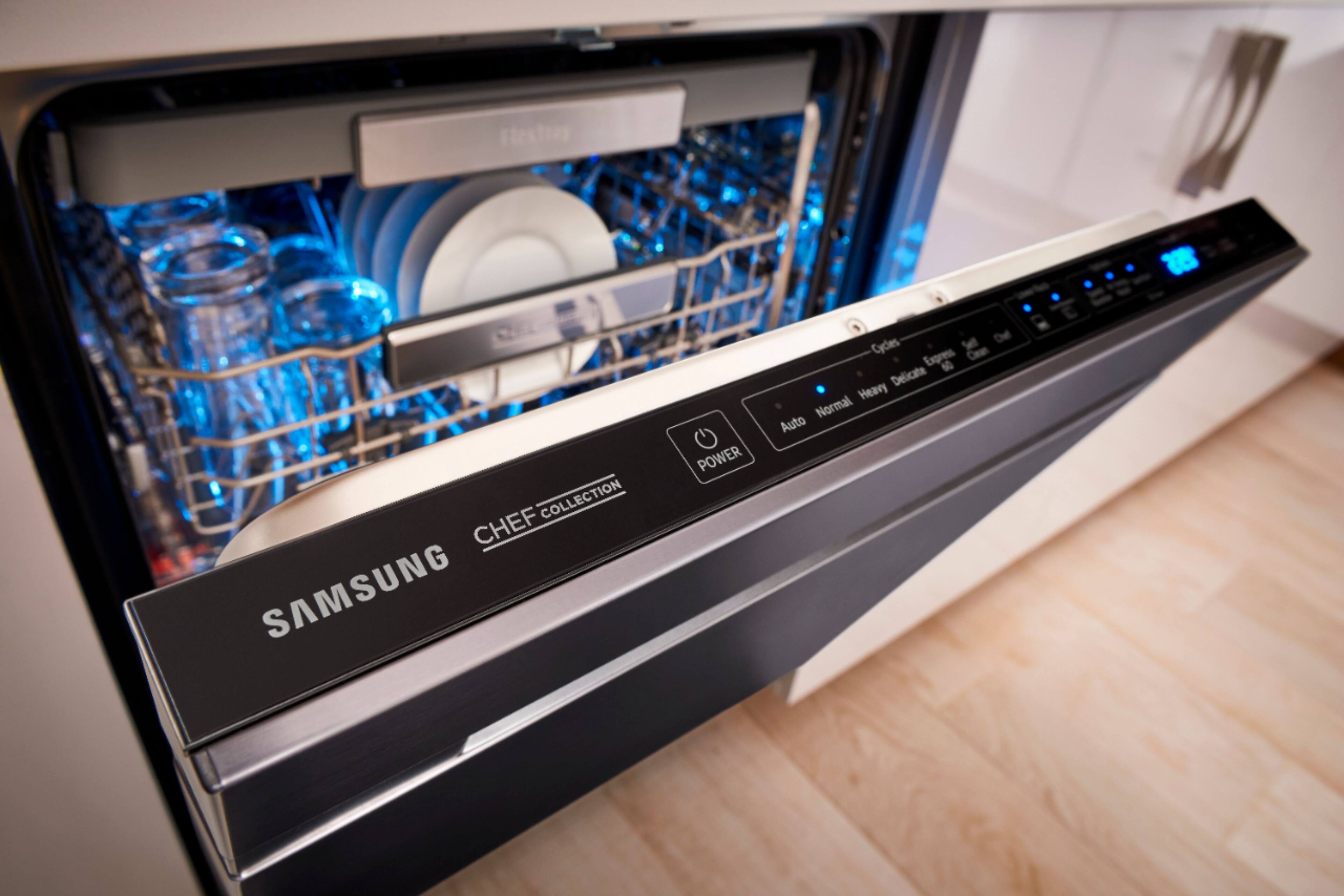 Samsung - Chef Collection WaterWall Dishwasher - Fingerprint Resistant Matte Black Stainless Steel - Alt_View_Standard_1
