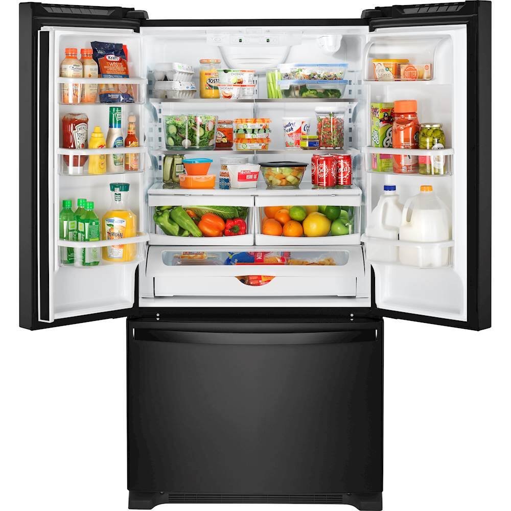 Whirlpool - 25.2 Cu. Ft. French Door Refrigerator - Black - Alt_View_Standard_12