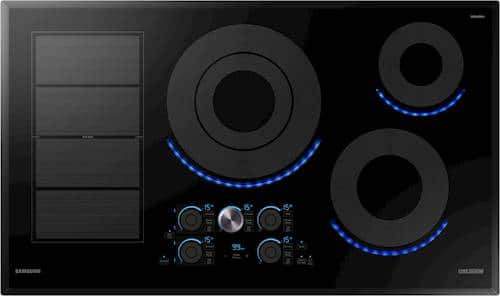 Samsung - Chef Collection 36" Induction Cooktop - Black - Front_Standard
