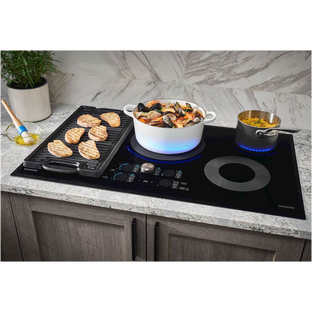 Samsung - Chef Collection 36" Induction Cooktop - Black - Alt_View_Standard_11