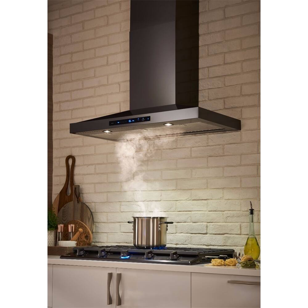 Samsung - Chef Collection 36" Range Hood - Fingerprint Resistant Matte Black Stainless Steel - Alt_View_Standard_11