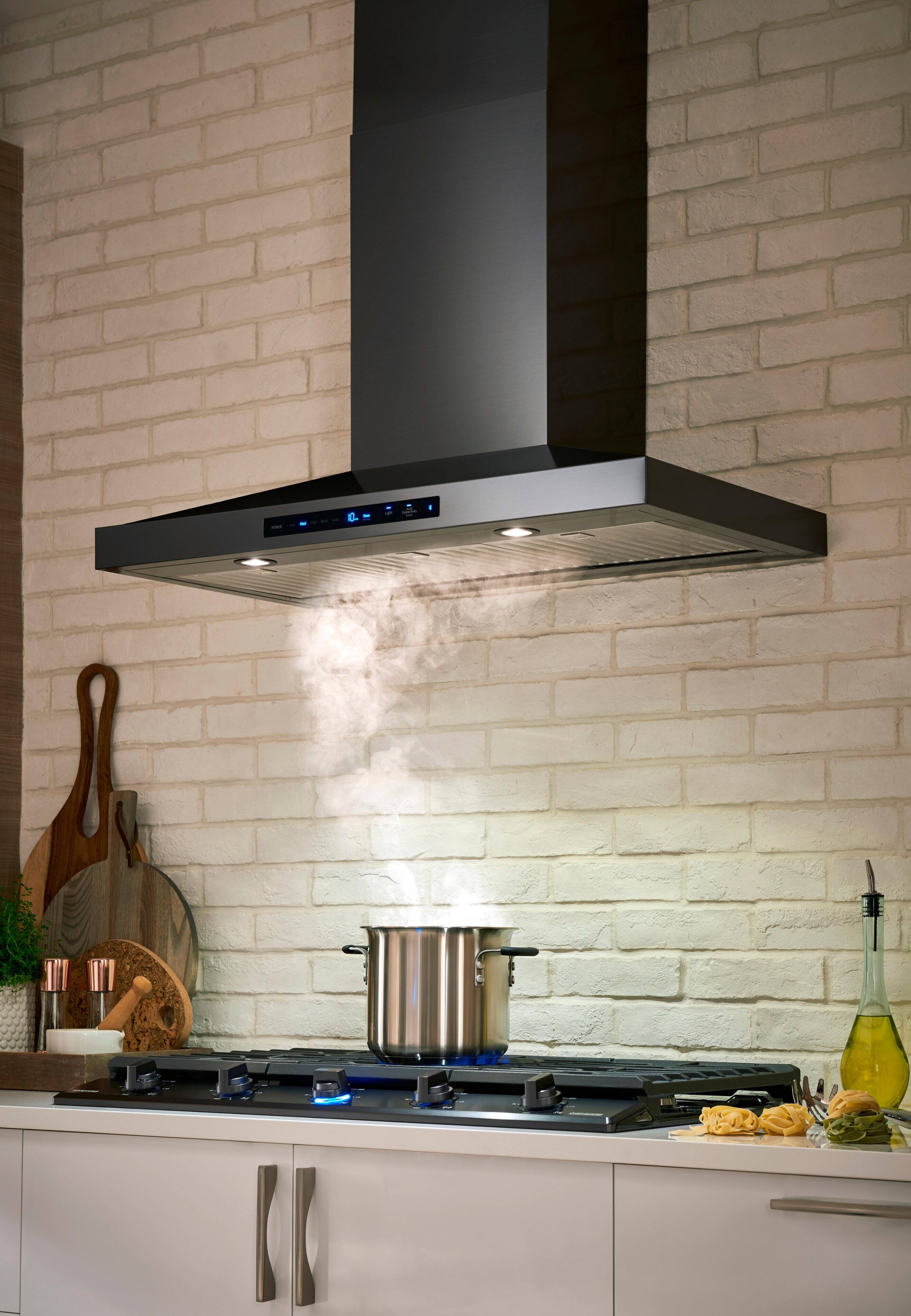 Samsung - Chef Collection 30" Range Hood - Fingerprint Resistant Matte Black Stainless Steel - Alt_View_Standard_11