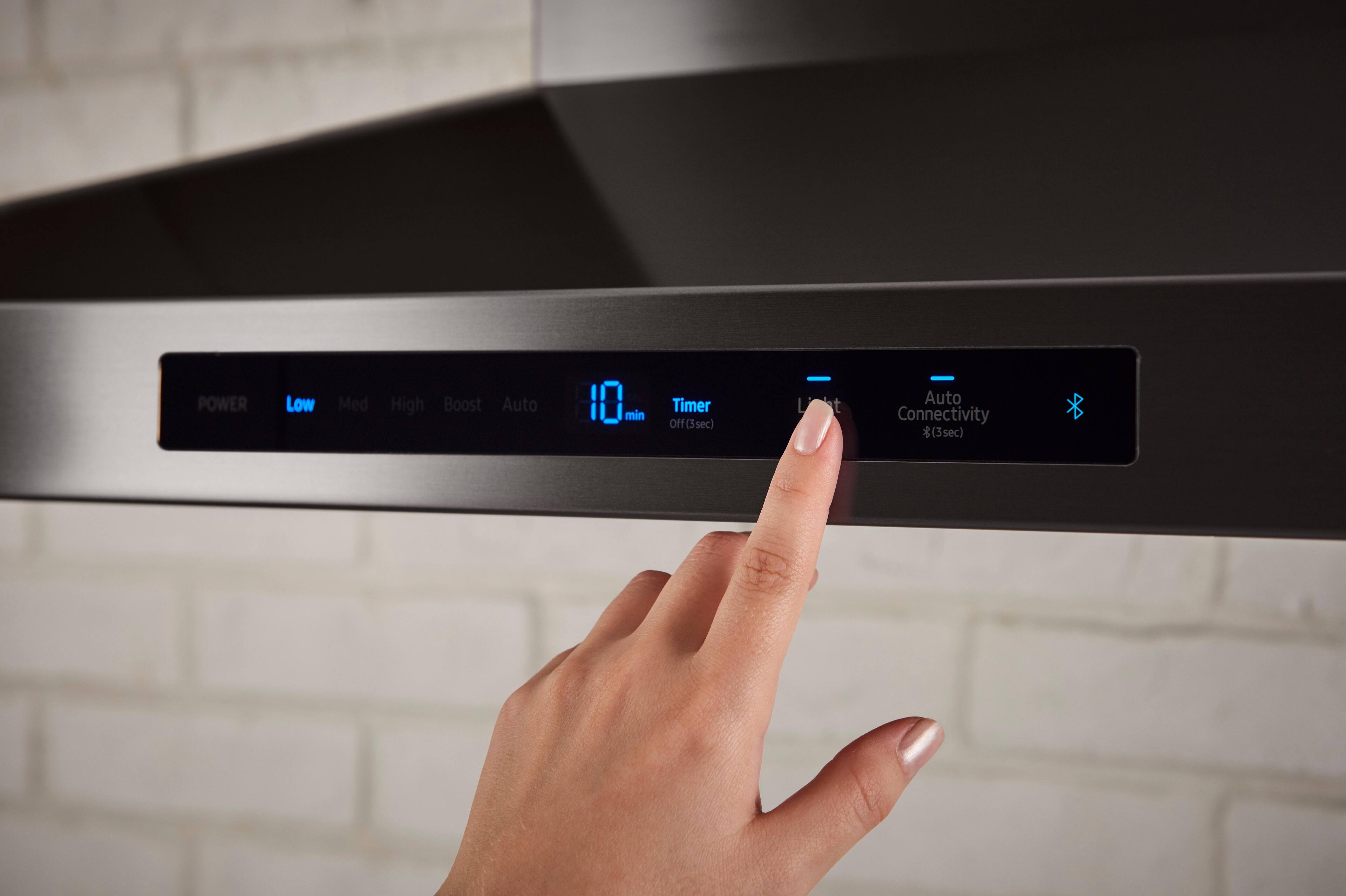 Samsung - Chef Collection 30" Range Hood - Fingerprint Resistant Matte Black Stainless Steel - Alt_View_Standard_14