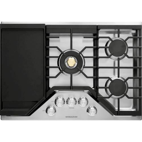 Monogram - 30" Gas Cooktop - Stainless steel - Alt_View_Standard_11