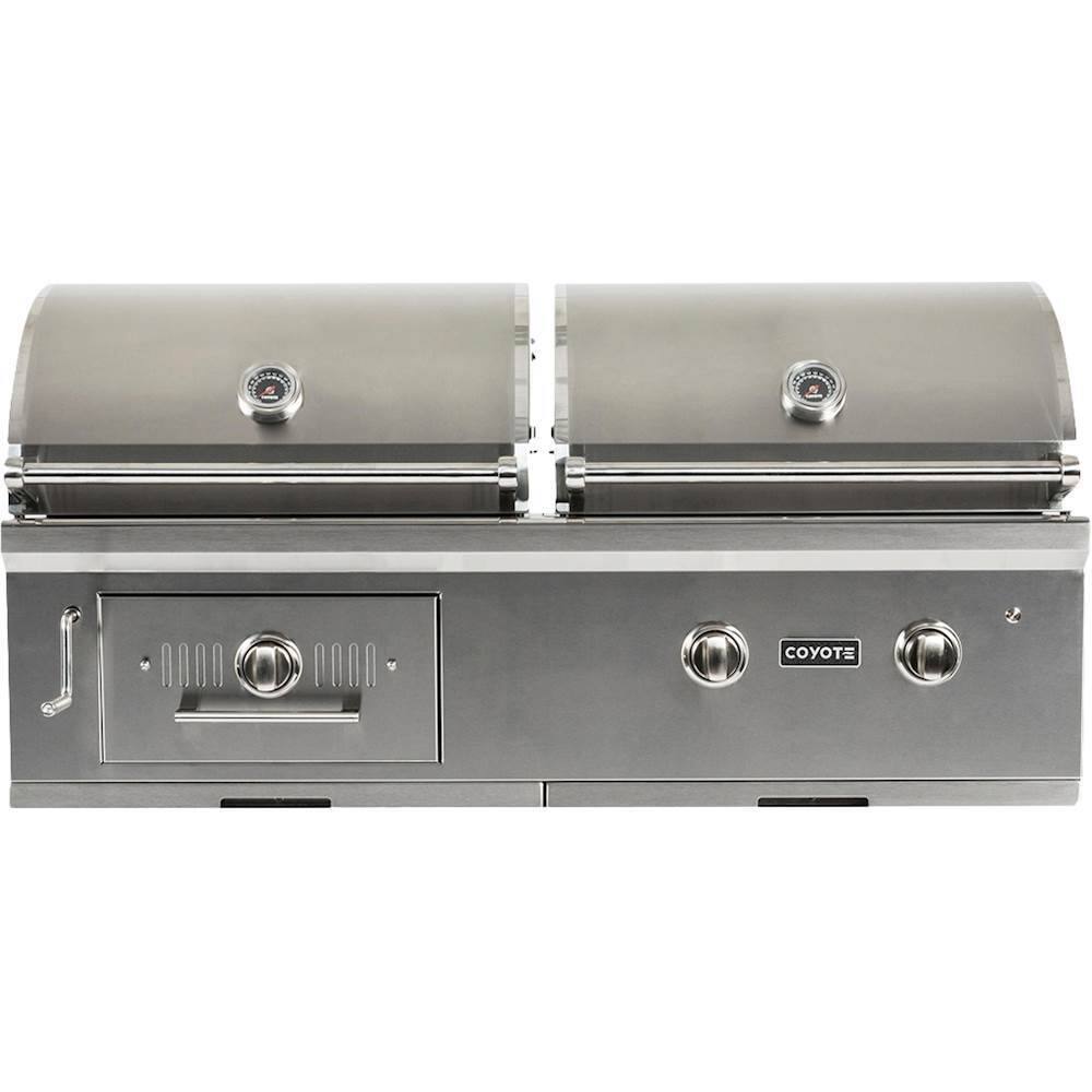 Coyote 50" Liquid Propane/Charcoal Hybrid Grill Stainless Steel at