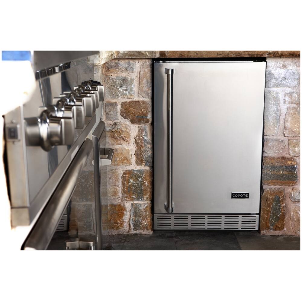 Coyote - 4.1 Cu. Ft. Mini Fridge - Stainless steel - Alt_View_Standard_11